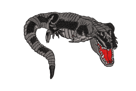 Crocodile Embroidery Design Review for Boutique Sweatshirts
