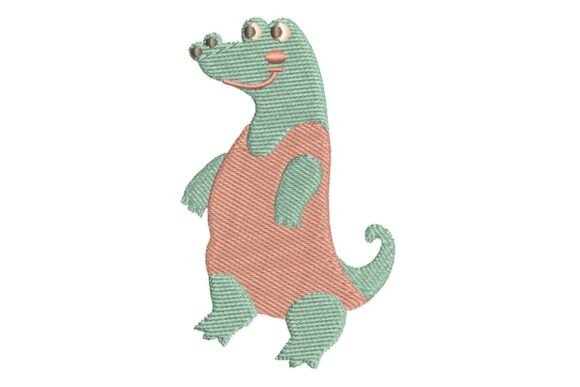 Cute Crocodile in Swimsuit Embroidery Design Review
