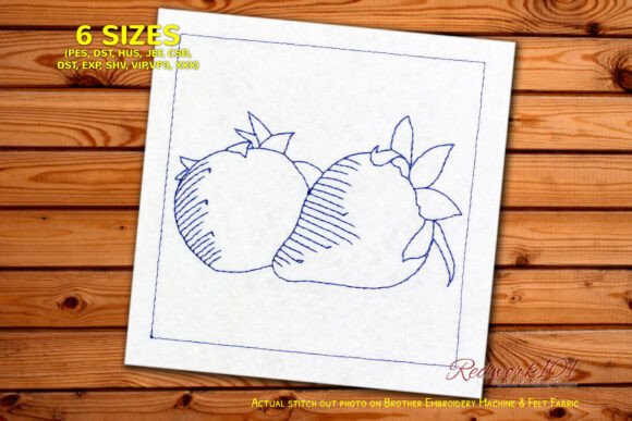Cute Strawberries Machine Embroidery Review