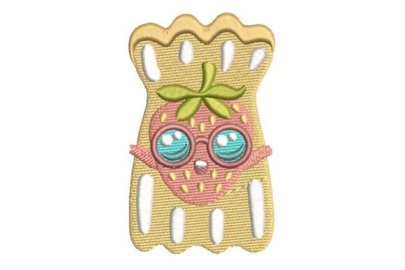 Cute Strawberry on Inflatable Raft Embroidery Design Review