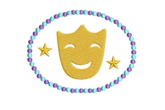 Festive Carnival Mask with Beads and Stars Design Review