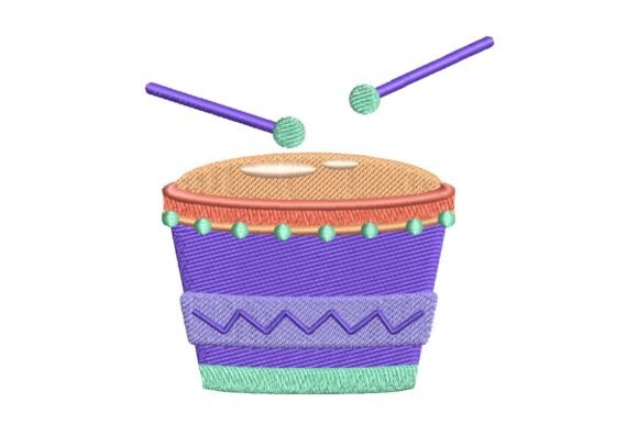 Festive Mardi Gras Drum Embroidery Design Review