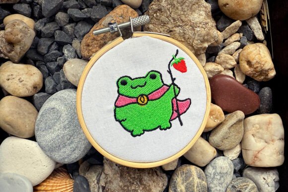 Frog in Cloak Machine Embroidery Review for Etsy Sellers