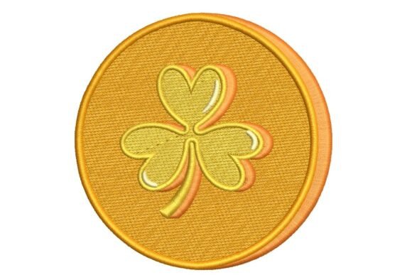 Golden Shamrock Coin Embroidery Design Review