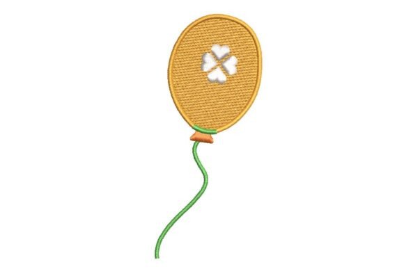 Lucky White Shamrock Balloon Embroidery Design Review