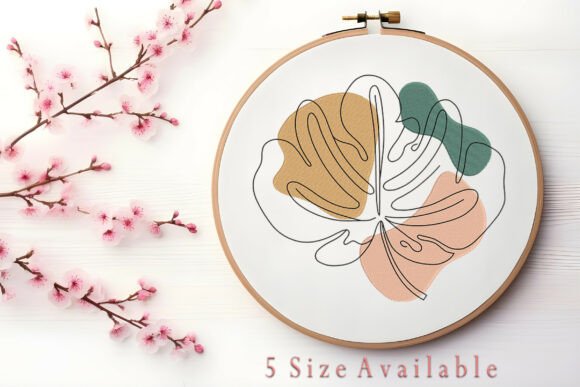 Minimalist Color Block Leaf Embroidery Review