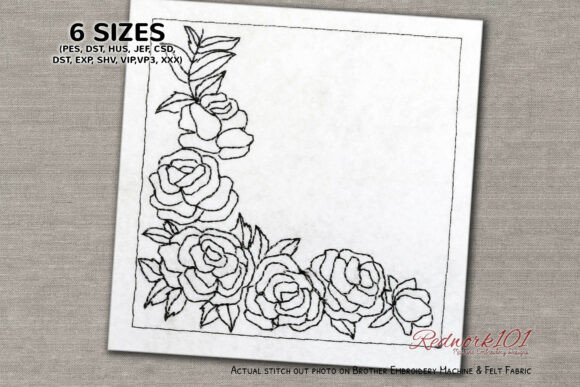 Pleasant Rose Flower Bluework Embroidery Review