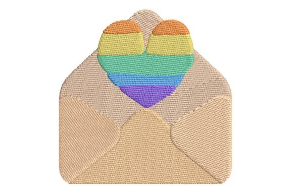 Rainbow Heart Love Letter Embroidery Design Review