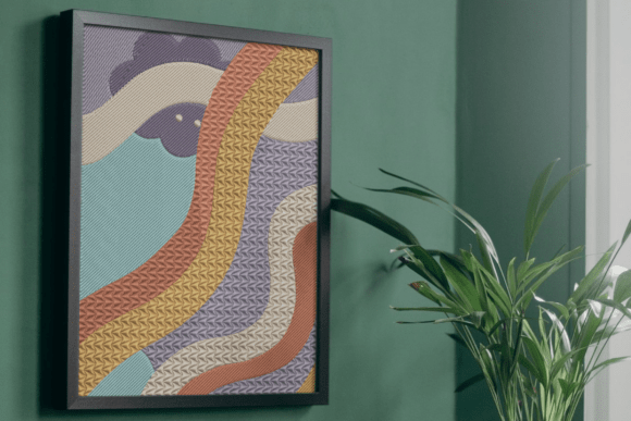 Review: Colorful Abstract Wave Embroidery for Modern Projects