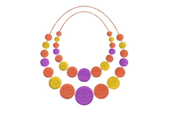 Review: Colorful Mardi Gras Beads Embroidery Design