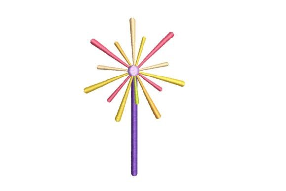 Review: Colorful Sparkling Wand Embroidery Design