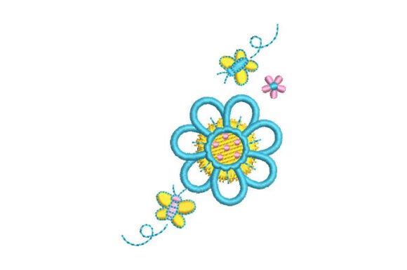 Review: Flowers with Butterfly Embroidery Design