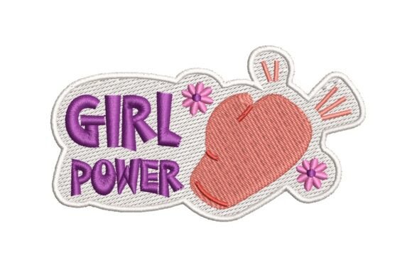 Review: Girl Power Megaphone with Flowers Embroidery Design