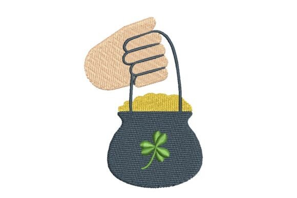 Review: Hand Holding Pot of Gold Embroidery Design