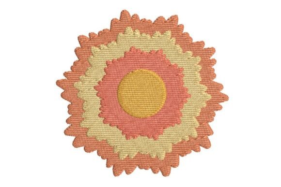 Review: Multi-Layered Autumnal Flower Embroidery Design