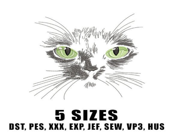 Review: Peeking Cat Embroidery Designs for Etsy Shops