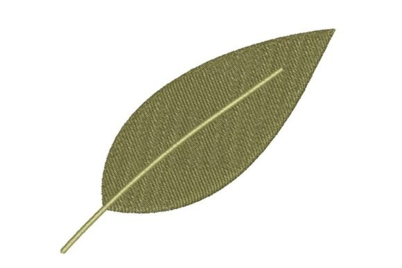 Review: Simple Olive Green Leaf Embroidery Design
