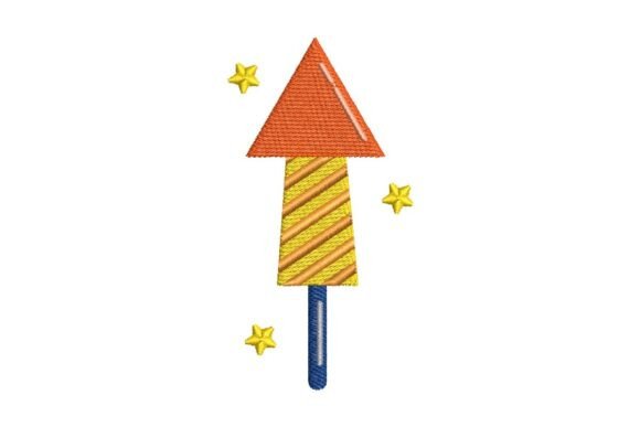 Review: Striped Firework Rocket with Stars Design