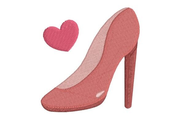 Review: Stylish Pink High Heel Shoe Embroidery