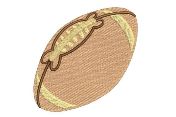 Review: Stylized American Football Embroidery Design