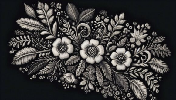 Review: White Floral Embroidery Pattern – Charco