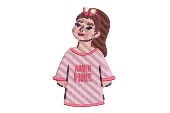 Women Power Girl Embroidery Design Review